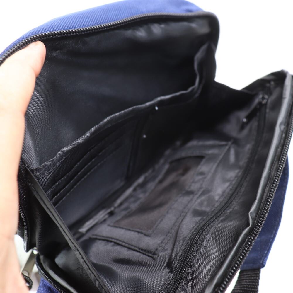 Trail Maker Fanny Pack Unisex Black Blue Nylon Purse Pouch Bag Adjustable Strap - Picture 10 of 15